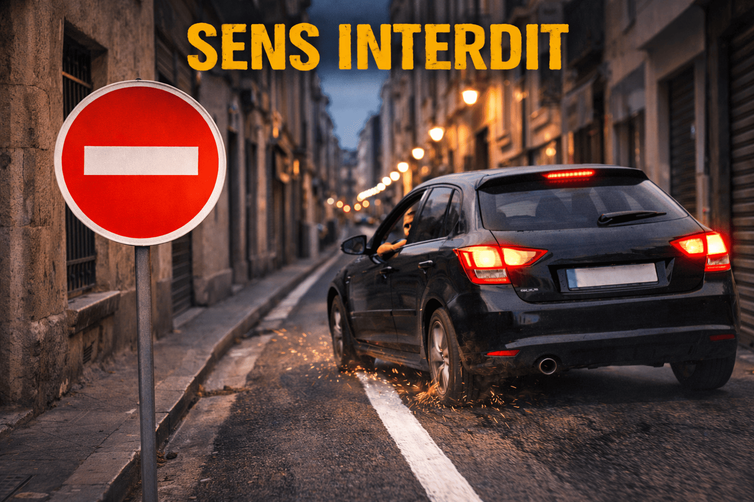 sens interdit