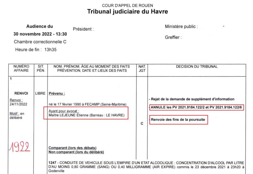 avocat permis de conduire au Havre