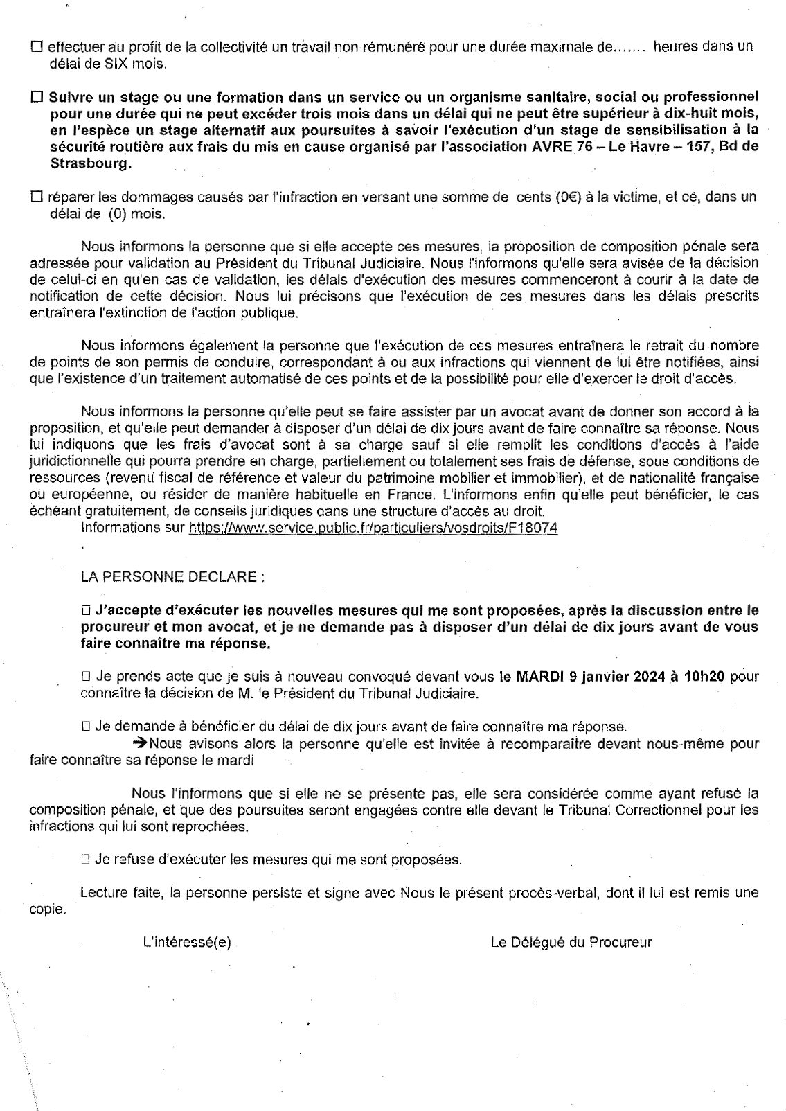 Composition P Nale Le Havre Une Interdiction De Conduite Vit E