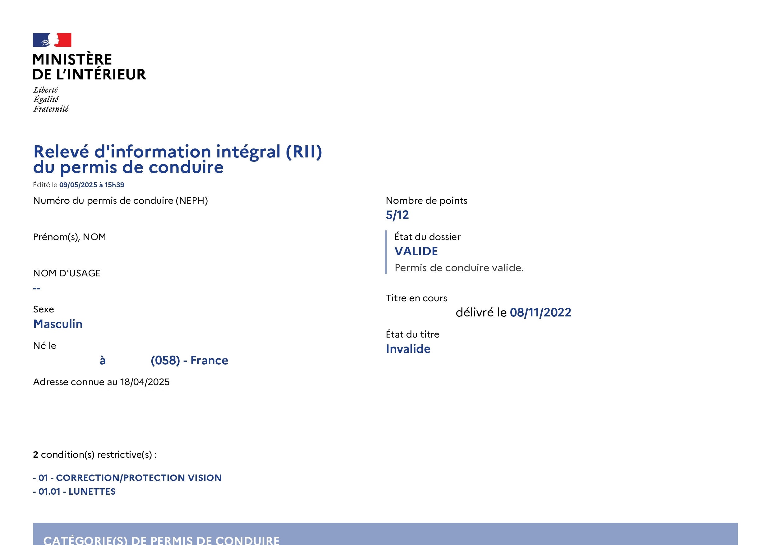 Permis annulé par une lettre 48SI Ce client récupère le sien… sans audience !