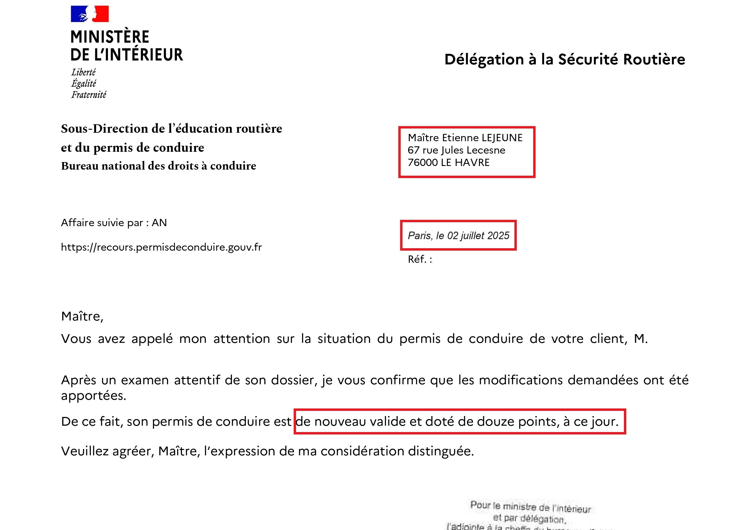 Sauvé in extremis : son permis était à 0 point… sans le savoir