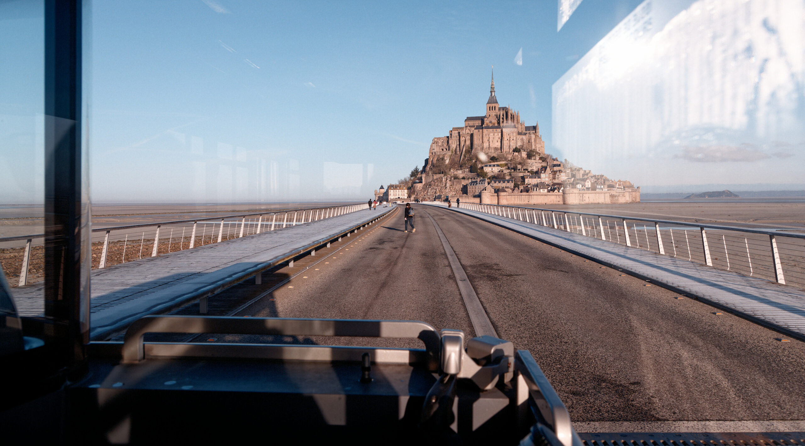 normandie mont-saint-michel digue navette
