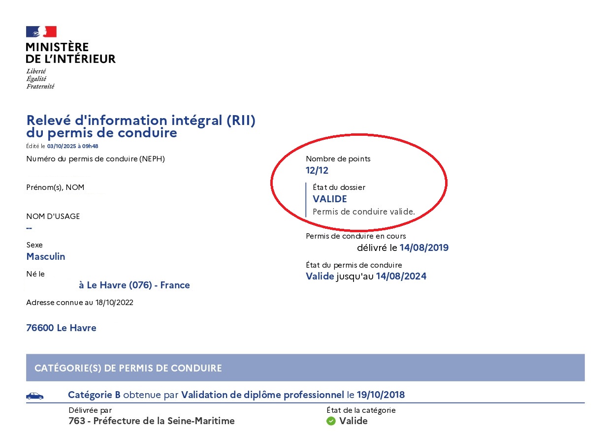 Permis sauvé grâce à une 48SI notifiée à une mauvaise adresse