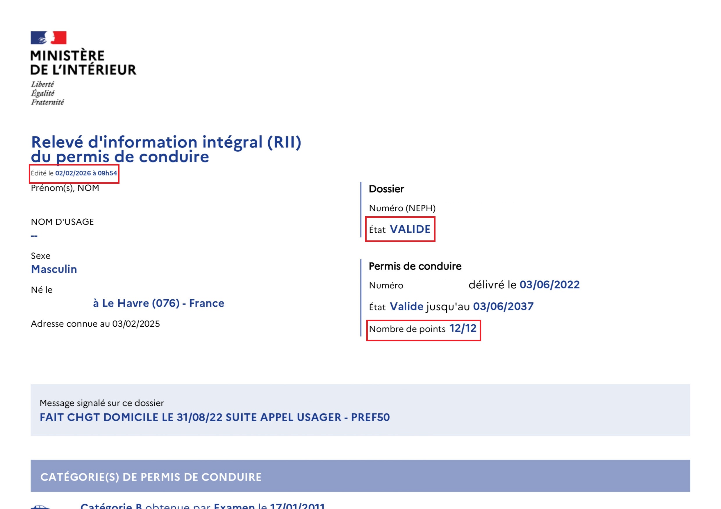 Permis annulé à Caen le ministère reconnaît l’erreur et restitue 12 points (48SI)