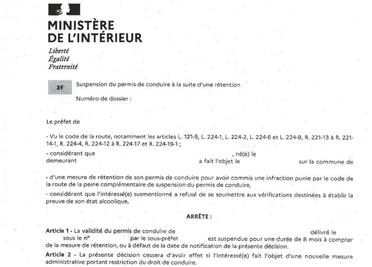 Permis suspendu en 2026 que faire immédiatement