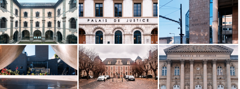 juridictions en france où j'interviens