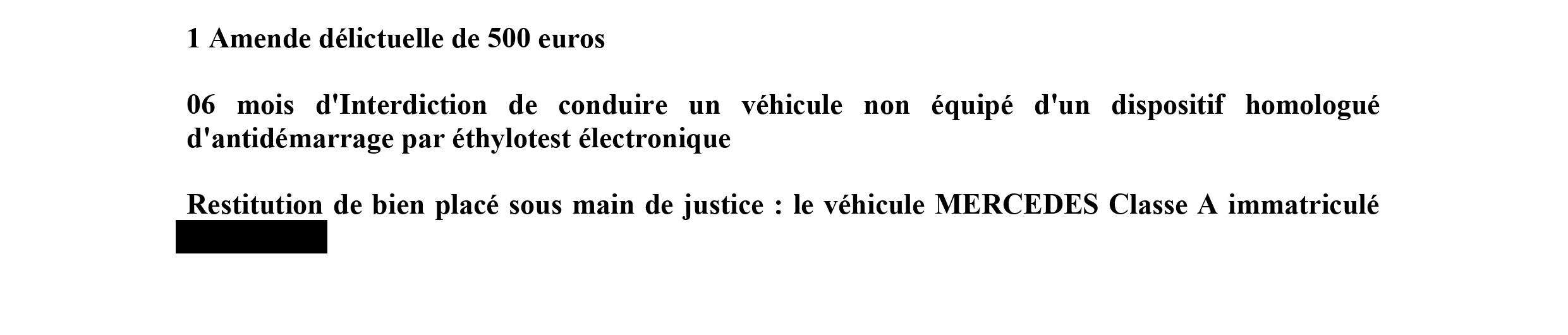 restitution du véhicule de l'entreprise
